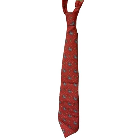 Vineyard Vines 100% Silk Coral with Crabs Men's Tie 51 length - Picture 2 of 5